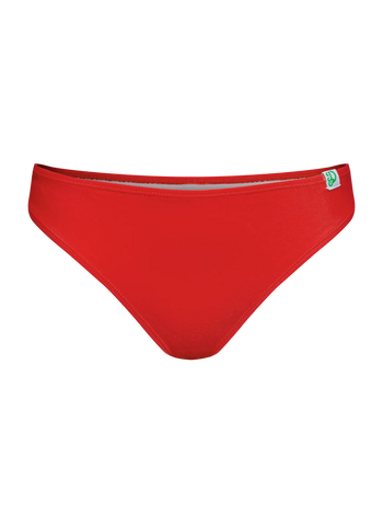 Czerwony dół od bikini