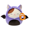 Squishmallows kot w fioletowym stroju nietoperza Cam, 20 cm