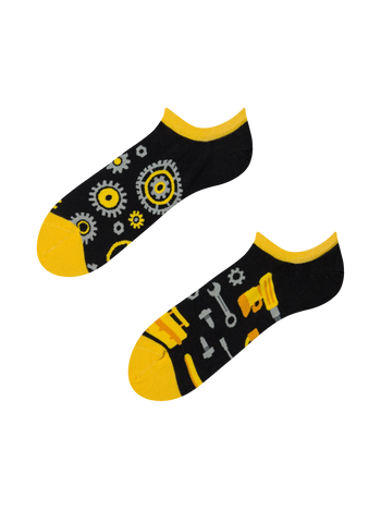 Wesołe skarpetki do sneakersów Mechanika