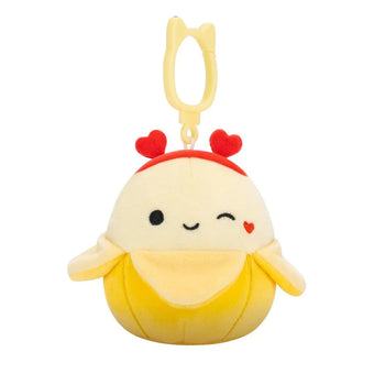 Squishmallows Przypinana żółta bananica wiking Junie, 9 cm