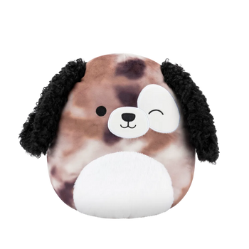 Squishmallows Mrugający marmurkowo-brązowy pies Zerdan, 30 cm