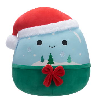 Squishmallows świąteczna kula śnieżna Ezekiel, 20 cm