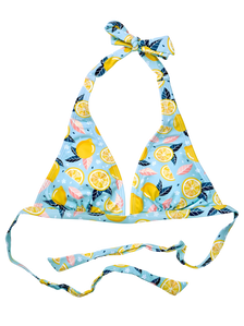 Wesoły trójkątny top od bikini Letnie cytryny