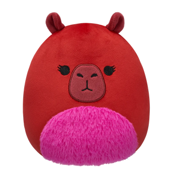 Squishmallows Brązowa kapibara z puszystym brzuchem Marcia, 20 cm