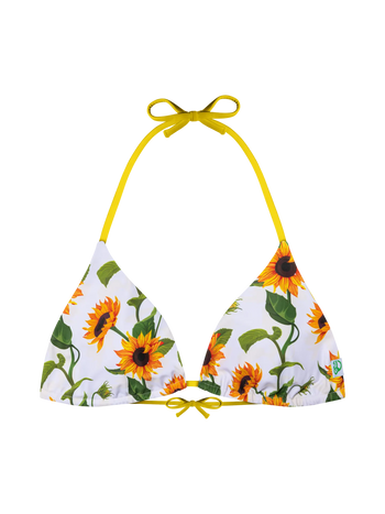 Wesoły trójkątny top od bikini Słonecznik
