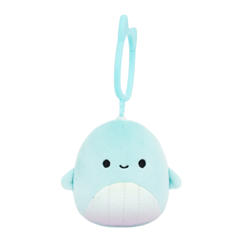 Brelok Squishmallows — Wieloryb z tęczowym brzuszkiem Shah, 9 cm