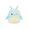 Squishmallows Mrugający niebieski świerszcz Giles z kwiatami, 20 cm