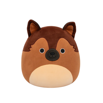 Squishmallows Brązowy owczarek niemiecki Mario, 30 cm
