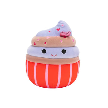 Squishmallows Czekoladowa babeczka Tess z polewą i posypką, 20 cm