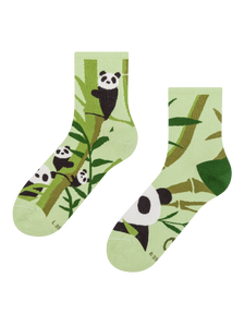 Wesołe skarpetki do łydek Panda i bambus
