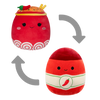 Squishmallows 2 w 1 Czerwone kluski z ogniem Odion/Sriracha Illia, 13 cm