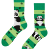 Wesołe skarpetki Panda i paski