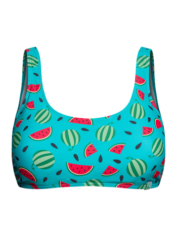 Góra od sportowego wesołego bikini Sezon na arbuzy
