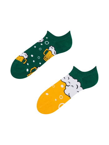 Wesołe skarpetki do sneakersów Piwo i bąbelki
