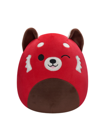 Squishmallows mrugająca panda czerwona Cici , 20 cm
