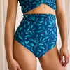 Damski dół od bikini MagicMix Turkusowe kwiaty
