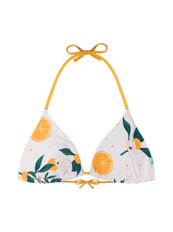 Wesoły trójkątny top od bikini Pomarańcze