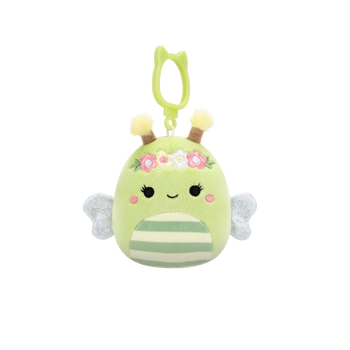 Squishmallows Przypinka zielona pszczoła Sybil, 9 cm