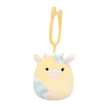 Brelok Squishmallows — Krowa z łatami tie-dye Rina, 9 cm