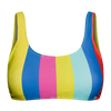 Góra od sportowego wesołego bikini Letnie prążki