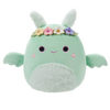 Squishmallows Miętowozielony człowiek ćma z kwiatową koroną i puszystym brzuchem Tove, 20 cm