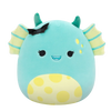 Squishmallows Turkusowy potwór z bagien z nakrapianym brzuchem i kokardą w kształcie nietoperza Dearest, 20 cm