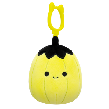 Squishmallows Clip-On Neonowolimonkowa dynia z czarną górą Walt, 9 cm
