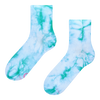 Morskie skarpetki do łydek z efektem tie dye