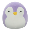 Squishmallows Fioletowa pingwinica z zamkniętymi oczami i białym brzuchem Elle, 20 cm
