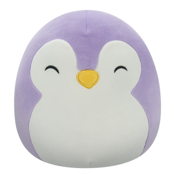 Squishmallows Fioletowa pingwinica z zamkniętymi oczami i białym brzuchem Elle, 20 cm