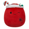 Squishmallows świąteczny worek z prezentami puszczający oczko Carrie, 20 cm