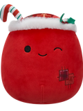 Squishmallows świąteczny worek z prezentami puszczający oczko Carrie, 20 cm