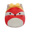Squishmallows różowy lis Fifi z żółtą opaską na głowę, 20 cm