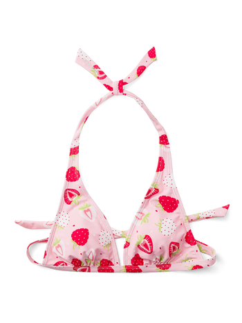 Wesoły trójkątny top od bikini Słodkie truskawki
