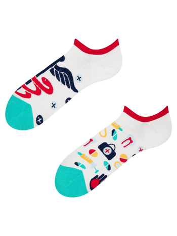 Wesołe skarpetki do sneakersów Zdrowie