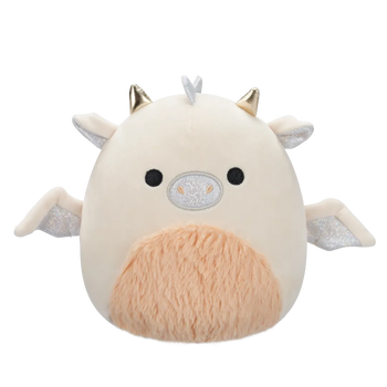 Squishmallows — Buck kremowo-brzoskwiniowy smok z puszystym brzuszkiem, 20 cm