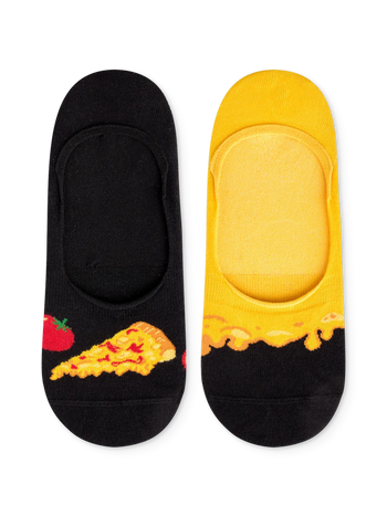 Wesołe krótkie skarpetki Pizza z serem