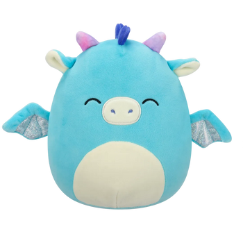 Squishmallows Ciemnoturkusowa smoczyca z zamkniętymi oczami Tatiana, 20 cm
