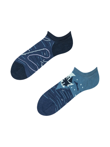 Wesołe skarpetki do sneakersów Nocny rybak