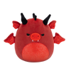 Squishmallows Czerwony smok o wściekłym spojrzeniu z błyszczącym brzuchem Salami, 20 cm