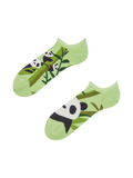 Wesołe skarpetki do sneakersów Panda i bambus