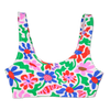 Góra od sportowego wesołego bikini Szalone kwiaty