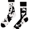Wesołe skarpetki Abstrakcyjna panda