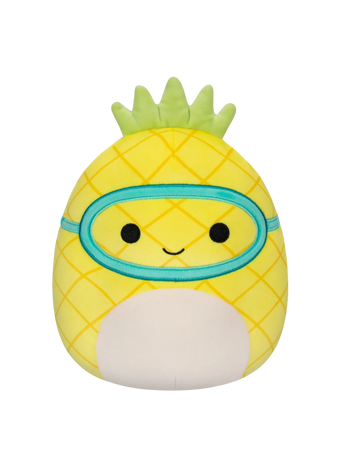 Squishmallows Ananas z maską do nurkowania Maui, 20 cm