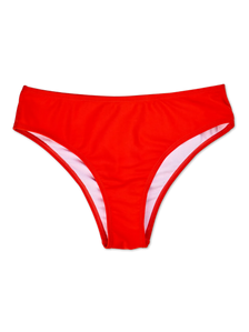 Dół od bikini ze średnim stanem jasnoczerwony
