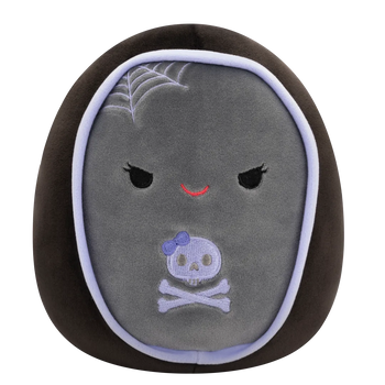Squishmallows Szaro-fioletowa trumna z szelmowskimi oczami, 20 cm