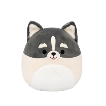 Squishmallows Szaro-biały pies pomsky Paolo, 30 cm