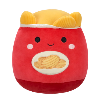 Squishmallows Czerwona torba czipsów kartoflanych Ansel, 20 cm