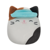 Squishmallows Perkalowy kot z daszkiem Cam, 20 cm