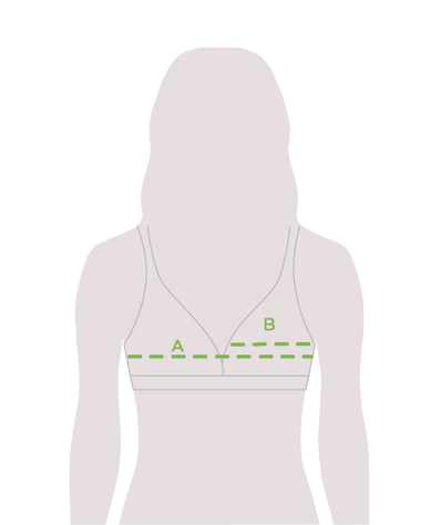 Bezszwowa trójkątna bralette